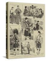 Military Sketches at Edinburgh Castle-null-Stretched Canvas