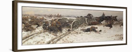 Military Skirmish, 1915-Alexander Alexeyevich Alexeyev-Framed Giclee Print