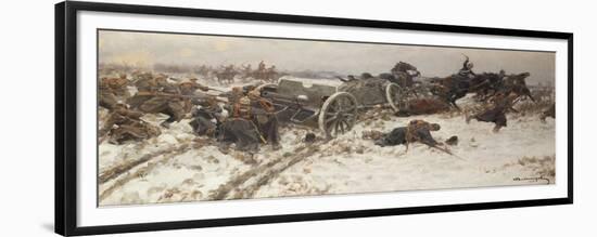 Military Skirmish, 1915-Alexander Alexeyevich Alexeyev-Framed Giclee Print