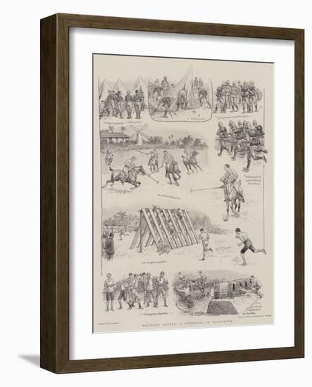 Military Sports, a Gymkhana in Barbadoes-William Ralston-Framed Giclee Print