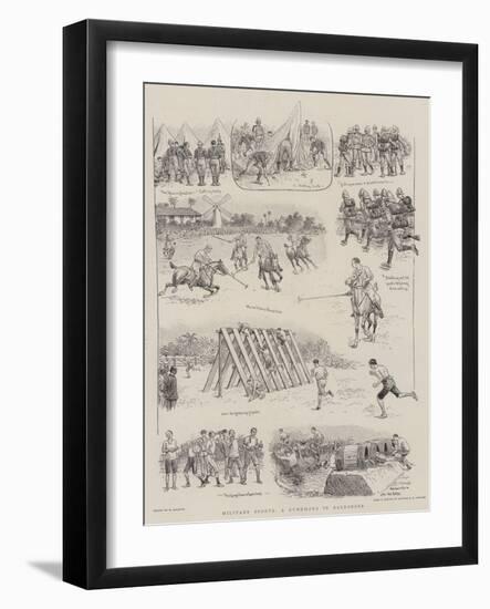 Military Sports, a Gymkhana in Barbadoes-William Ralston-Framed Giclee Print