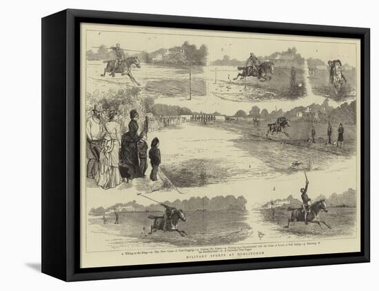 Military Sports at Hurlingham-Alfred Chantrey Corbould-Framed Stretched Canvas