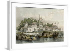 Military Station Chokian-Thomas Allom-Framed Art Print