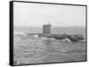 Military Submarine in Waters-Philip Gendreau-Framed Stretched Canvas