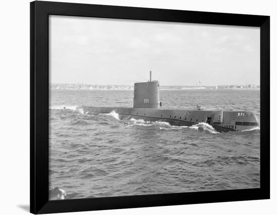 Military Submarine in Waters-Philip Gendreau-Framed Photographic Print