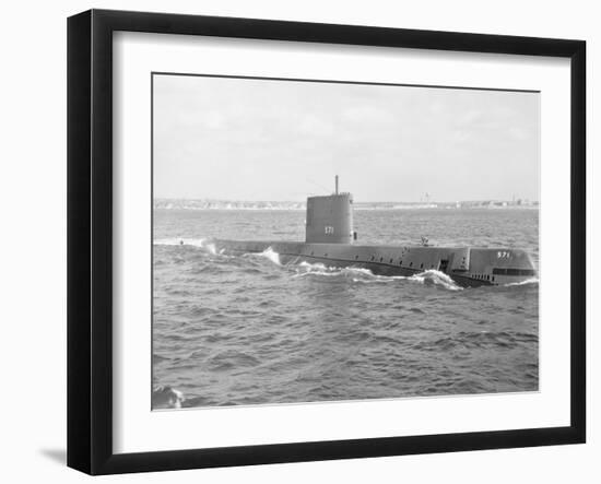 Military Submarine in Waters-Philip Gendreau-Framed Photographic Print