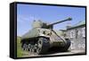 Military tank at La Citadelle de Quebec, Quebec City, Quebec, Canada.-Jamie & Judy Wild-Framed Stretched Canvas