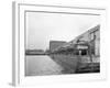 Military Tanks Being Loaded onto a Barge-null-Framed Photographic Print