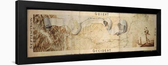 Military Topographic Map of Line Occupied by French on Lake Idro-null-Framed Giclee Print