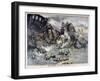 Military Train Accident in Dorpat, Russia, 1897-F Meaulle-Framed Giclee Print