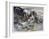 Military Train Accident in Dorpat, Russia, 1897-F Meaulle-Framed Giclee Print