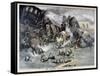 Military Train Accident in Dorpat, Russia, 1897-F Meaulle-Framed Stretched Canvas