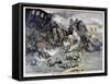 Military Train Accident in Dorpat, Russia, 1897-F Meaulle-Framed Stretched Canvas