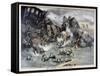 Military Train Accident in Dorpat, Russia, 1897-F Meaulle-Framed Stretched Canvas