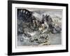 Military Train Accident in Dorpat, Russia, 1897-F Meaulle-Framed Giclee Print