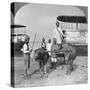 Military Transport Cart with an Escort of Indian Soldiers, Burma, 1898-null-Stretched Canvas