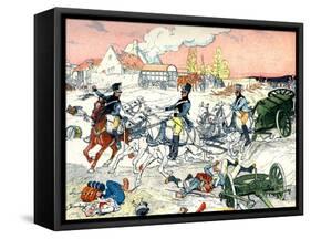 Military transport of the First French Empire-Eugene Courboin-Framed Stretched Canvas
