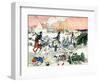 Military transport of the First French Empire-Eugene Courboin-Framed Giclee Print