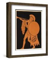 Military Trumpeter-George Scharf-Framed Art Print