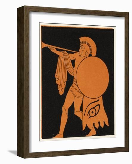 Military Trumpeter-George Scharf-Framed Art Print