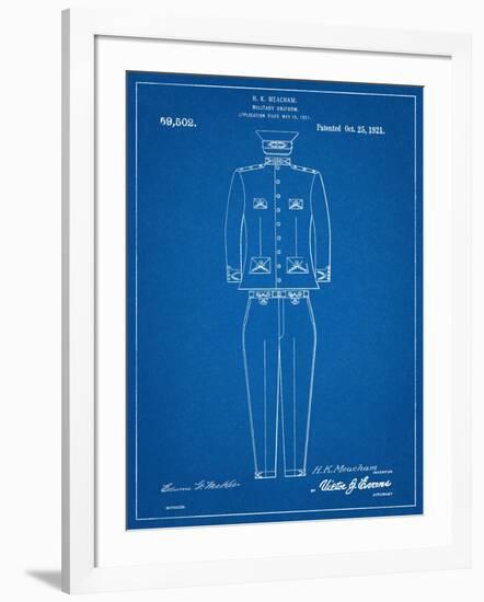 Military Uniform Patent-null-Framed Art Print