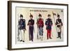 Military Uniforms at Time of Pacific War-null-Framed Giclee Print