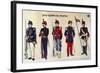 Military Uniforms at Time of Pacific War-null-Framed Giclee Print