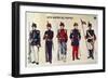 Military Uniforms at Time of Pacific War-null-Framed Giclee Print