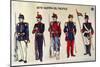 Military Uniforms at Time of Pacific War-null-Mounted Giclee Print