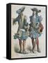 Military Uniforms of Louis XIV Musketeers-null-Framed Stretched Canvas