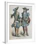 Military Uniforms of Louis XIV Musketeers-null-Framed Giclee Print