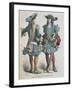 Military Uniforms of Louis XIV Musketeers-null-Framed Giclee Print