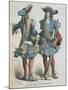 Military Uniforms of Louis XIV Musketeers-null-Mounted Giclee Print