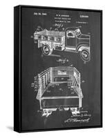 Military Vehicle Truck Patent-null-Framed Stretched Canvas