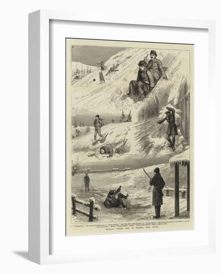 Military Winter Life at Halifax, Nova Scotia-Godefroy Durand-Framed Giclee Print