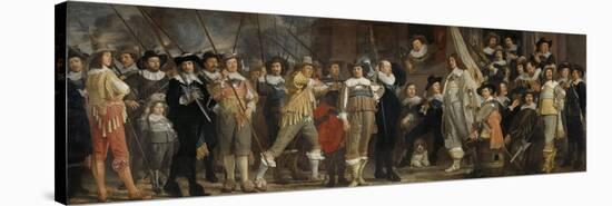 Militiamen of the Company of Captain Roelof Bicker-Bartholomeus Van Der Helst-Stretched Canvas