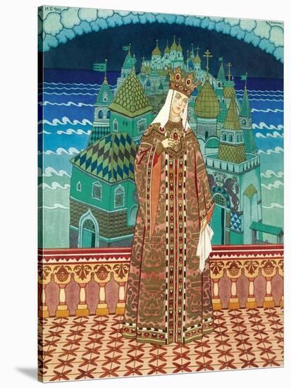 Militrissa. Costume Design for the Opera the Tale of Tsar Saltan by N. Rimsky-Korsakov-Ivan Yakovlevich Bilibin-Stretched Canvas