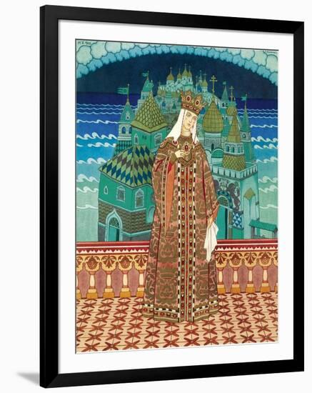 Militrissa. Costume Design for the Opera the Tale of Tsar Saltan by N. Rimsky-Korsakov-Ivan Yakovlevich Bilibin-Framed Premium Giclee Print