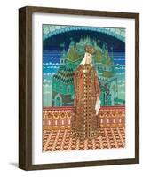 Militrissa. Costume Design for the Opera the Tale of Tsar Saltan by N. Rimsky-Korsakov-Ivan Yakovlevich Bilibin-Framed Giclee Print