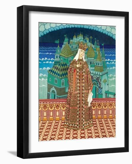 Militrissa. Costume Design for the Opera the Tale of Tsar Saltan by N. Rimsky-Korsakov-Ivan Yakovlevich Bilibin-Framed Giclee Print