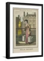 Milk Below!, Cries of London, 1804-William Marshall Craig-Framed Giclee Print