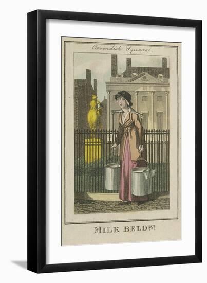 Milk Below!, Cries of London, 1804-William Marshall Craig-Framed Giclee Print