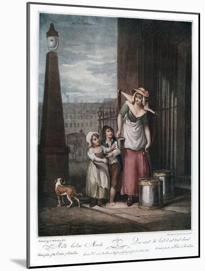 Milk Below Maids, 1793-Luigi Schiavonetti-Mounted Giclee Print