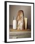 Milk Bottle, Bread and Cheese on a Wooden Cupboard-Joerg Lehmann-Framed Photographic Print