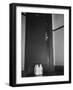 Milk Bottles at Door of Espionage Suspect-null-Framed Photographic Print