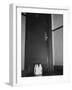 Milk Bottles at Door of Espionage Suspect-null-Framed Photographic Print