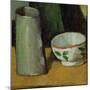 Milk Bowl and Jug, Around 1880-Paul Cézanne-Mounted Giclee Print