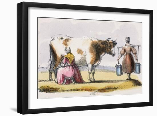 Milk, C1845-Benjamin Waterhouse Hawkins-Framed Premium Giclee Print