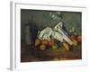 Milk Can and Apples, 1879-1880-Paul Cézanne-Framed Giclee Print