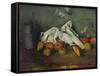 Milk Can and Apples, 1879-1880-Paul Cézanne-Framed Stretched Canvas